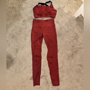 Fox Women's Burgundy Leggings Set